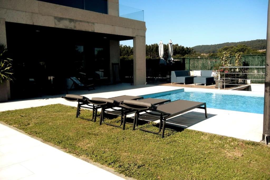 Chalet De Diseno Moderno En Sanxenxo Exterior foto